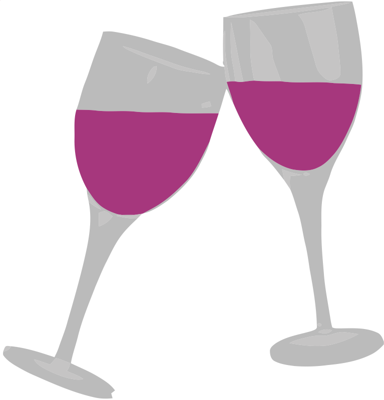 Wine glasses clipart hostted