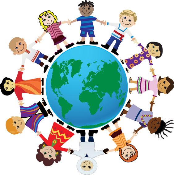 World clip art friendship and events on