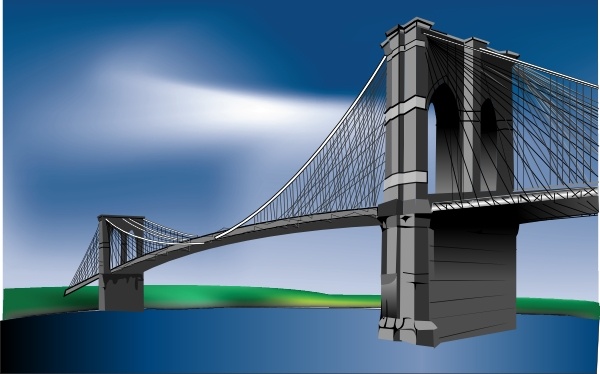 Brooklyn bridge clip art free vector in open office drawing svg
