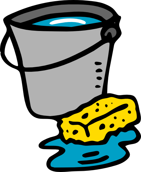Cleaning materials clipart kid