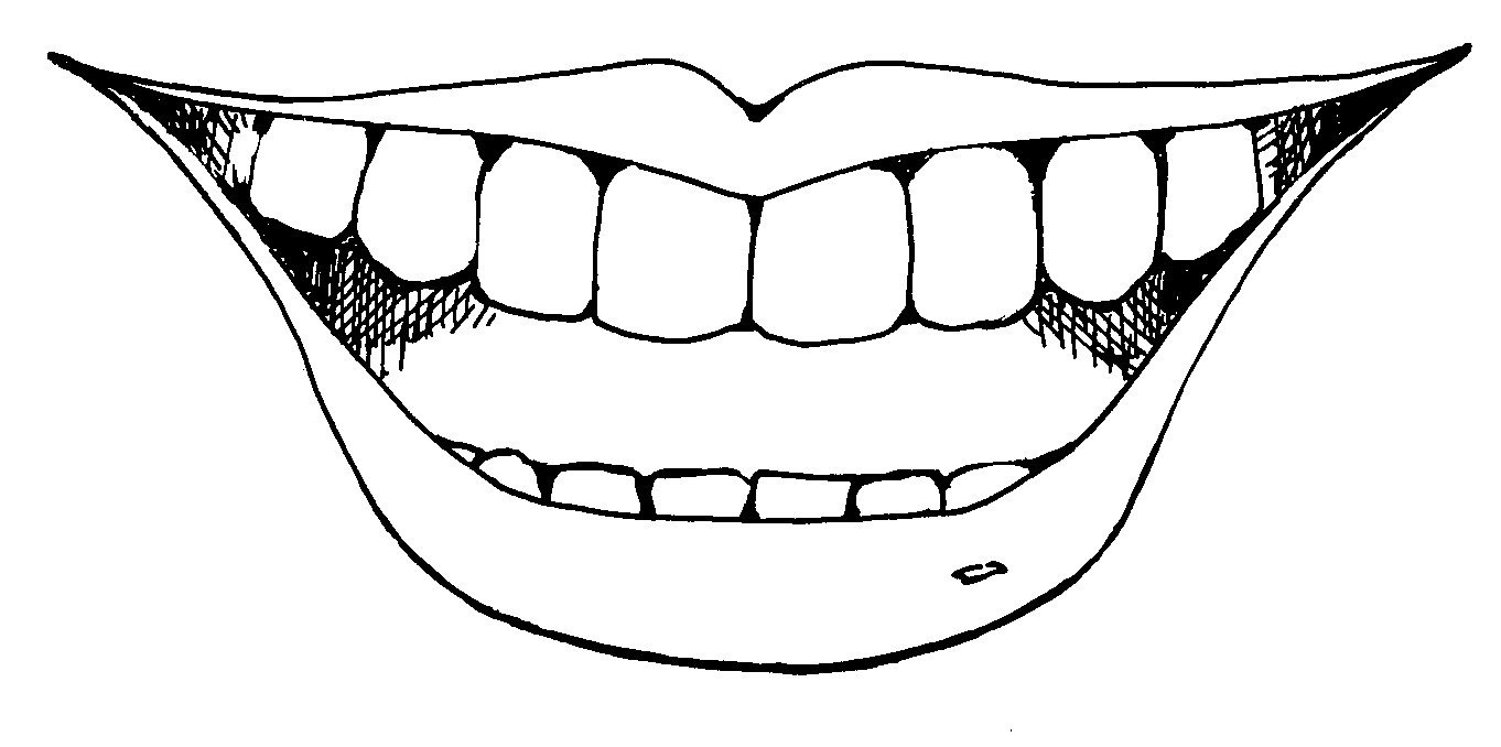 Clip art smile mouth tongue clipart kid