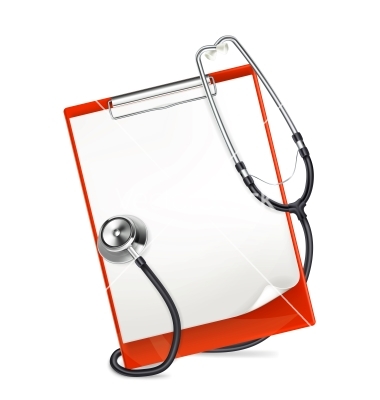Clip art stethoscope and clipboard clipart