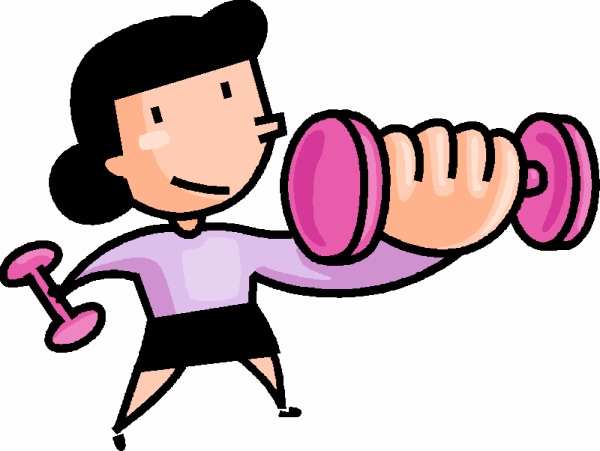 Exercise clip art workout girl clipart kid 2
