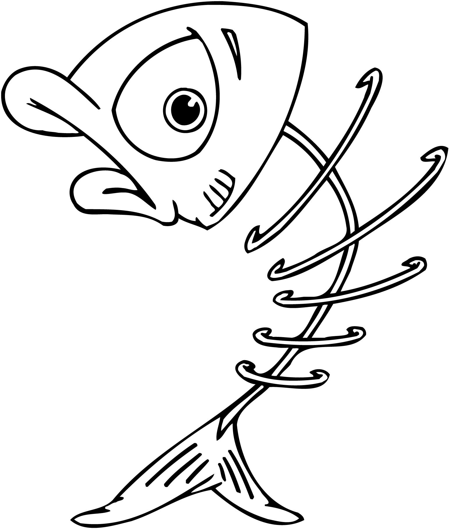 Fish skeleton clip art clipart