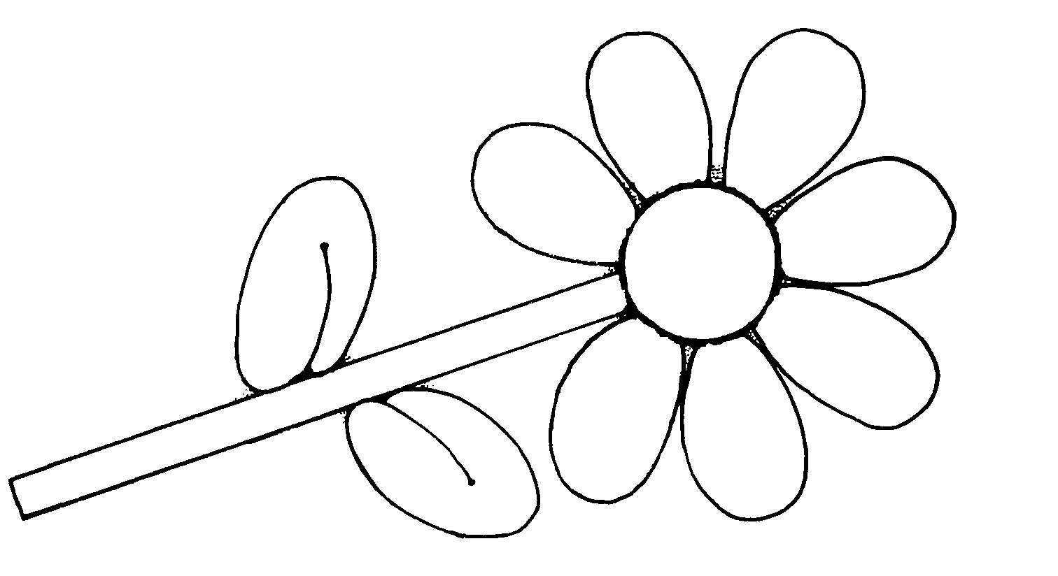 Flower  black and white flower clipart black and white free