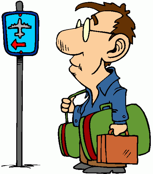 Funny travel clipart kid