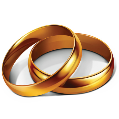 Golden wedding ring clipart clipartfest
