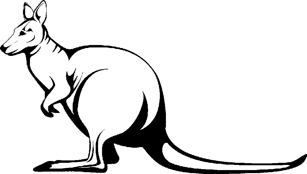 Kangaroo clip art image 1