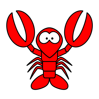 Lobster and steak clipart kid