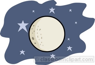 Moon for space clipart