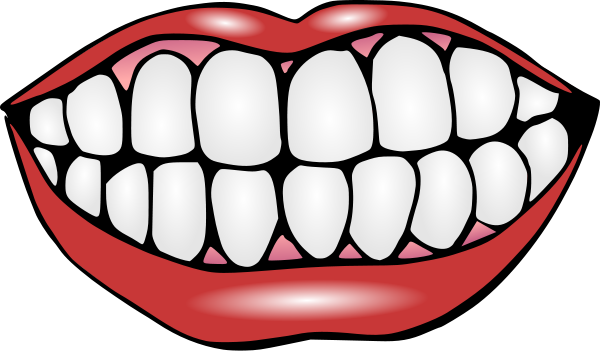 Mouth clip art black and white free clipart images 4