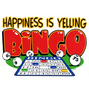 People playing bingo clipart kid