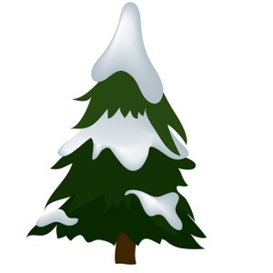 Pine tree with snow clipart kid 2