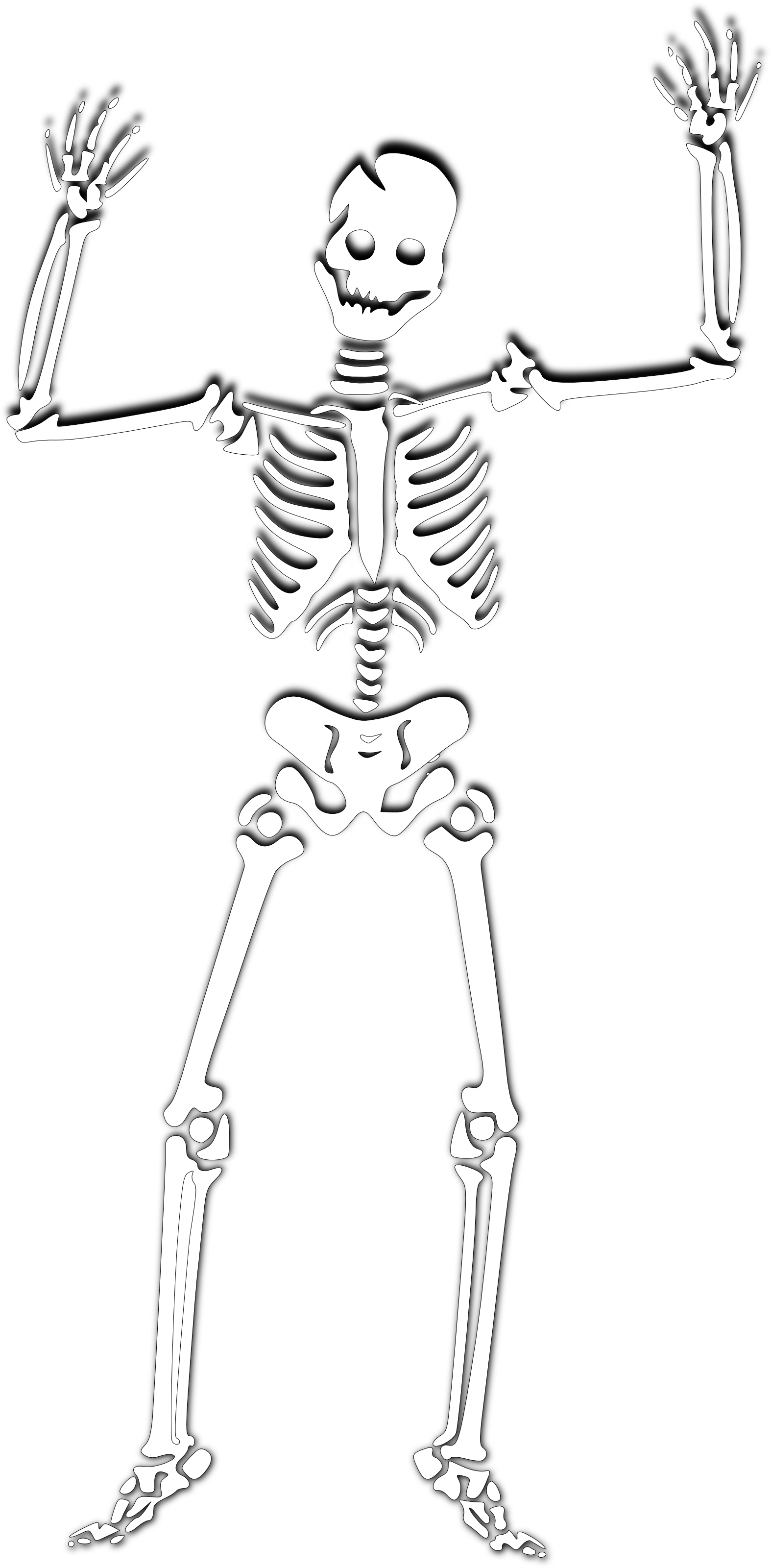 Skeleton clip art for kids halloween arts