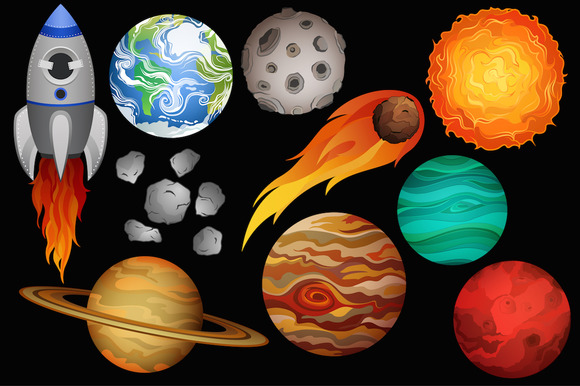 Space clipart vector