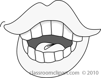 Talking mouth clipart image 7