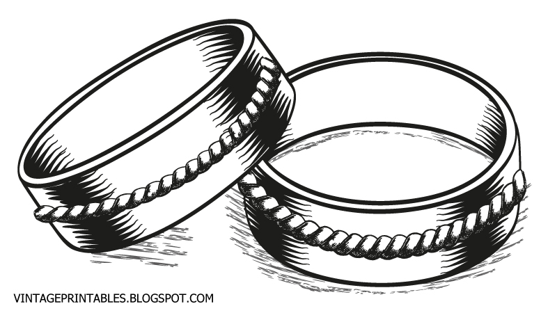 Vintage wedding ring clipart clipartfest