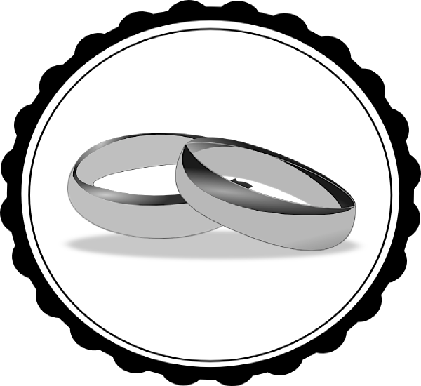 Wedding ring clipart 3