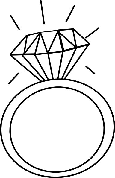 Wedding ring engagement ring clipart clipartfest 2
