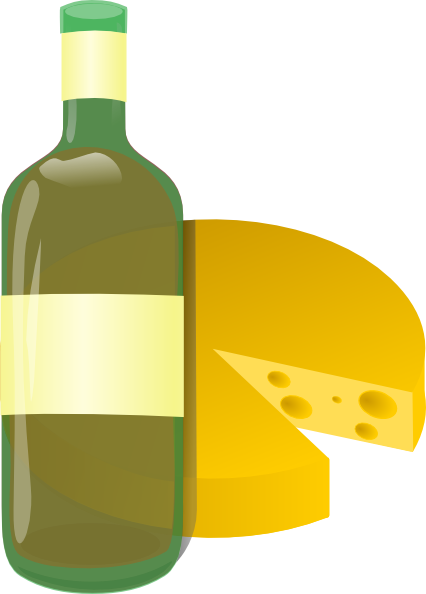Wine and cheese clip art free vector 4vector