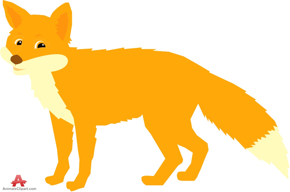 Animals clipart of fox with the keywords