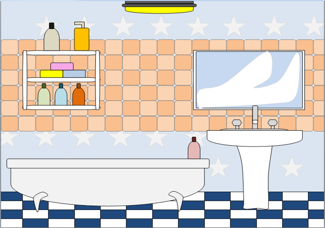 Bathroom cartoon clipart kid