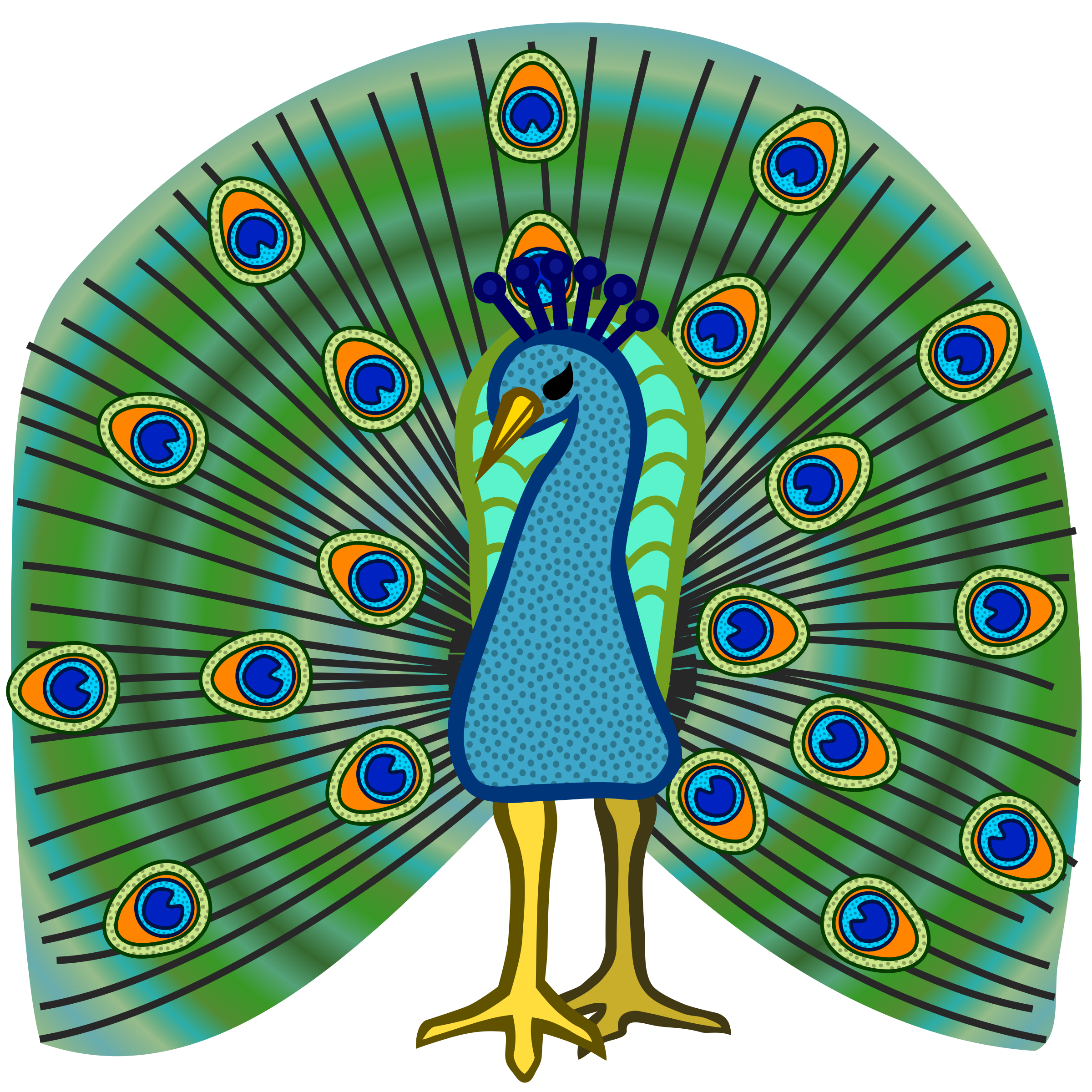 Clip art peacock clipartfest 3
