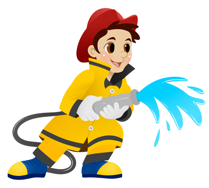 Cute firefighter clipart free images 2