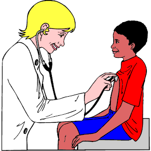 Doctor and patient clipart kid