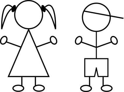 Girl clipart stick figure free images 3