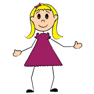 Girl clipart stick figure free images 6