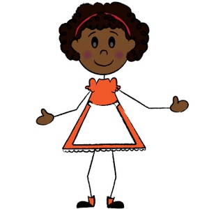 Girl clipart stick figure free images 7