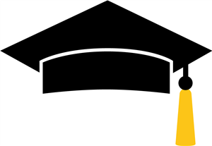 Graduation hat flying graduation caps clip art cap line