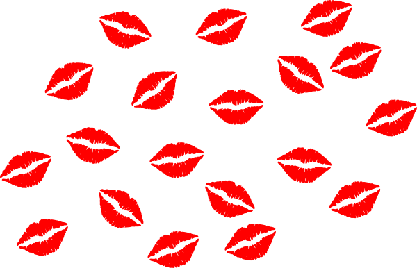 Kisses face kiss clip art at vector image