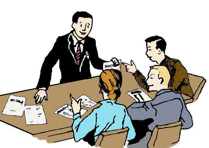 Meeting clip art black and white free clipart images clipartix