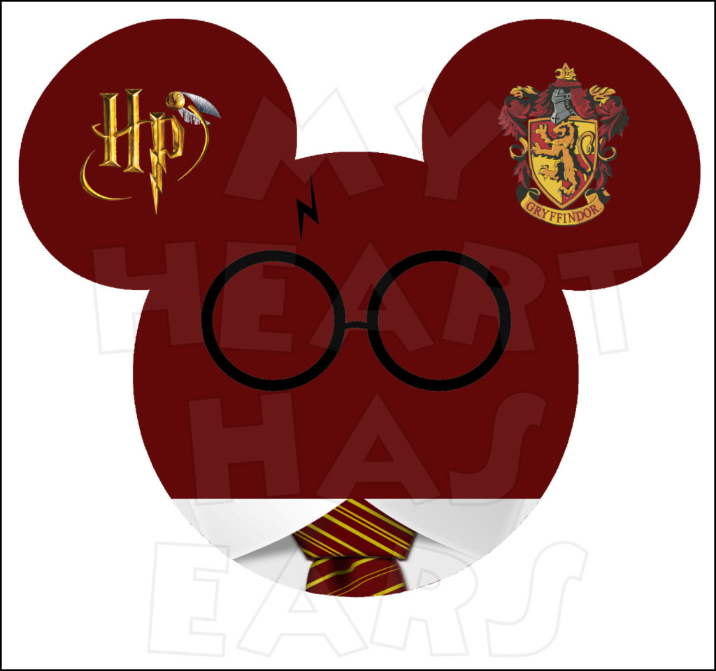 Mickey mouse dressed as harry potter instant download digital clip clipart