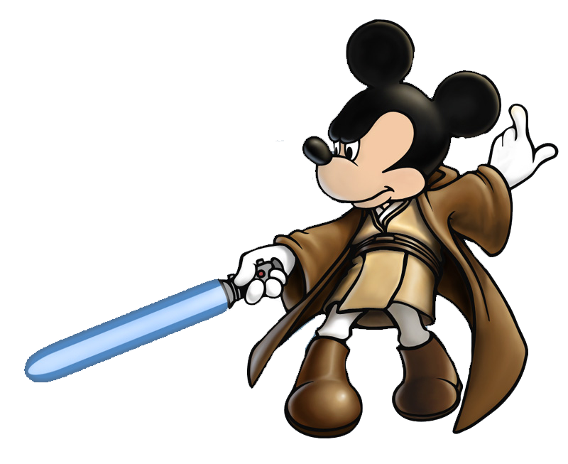 Mickey mouse star wars clipart
