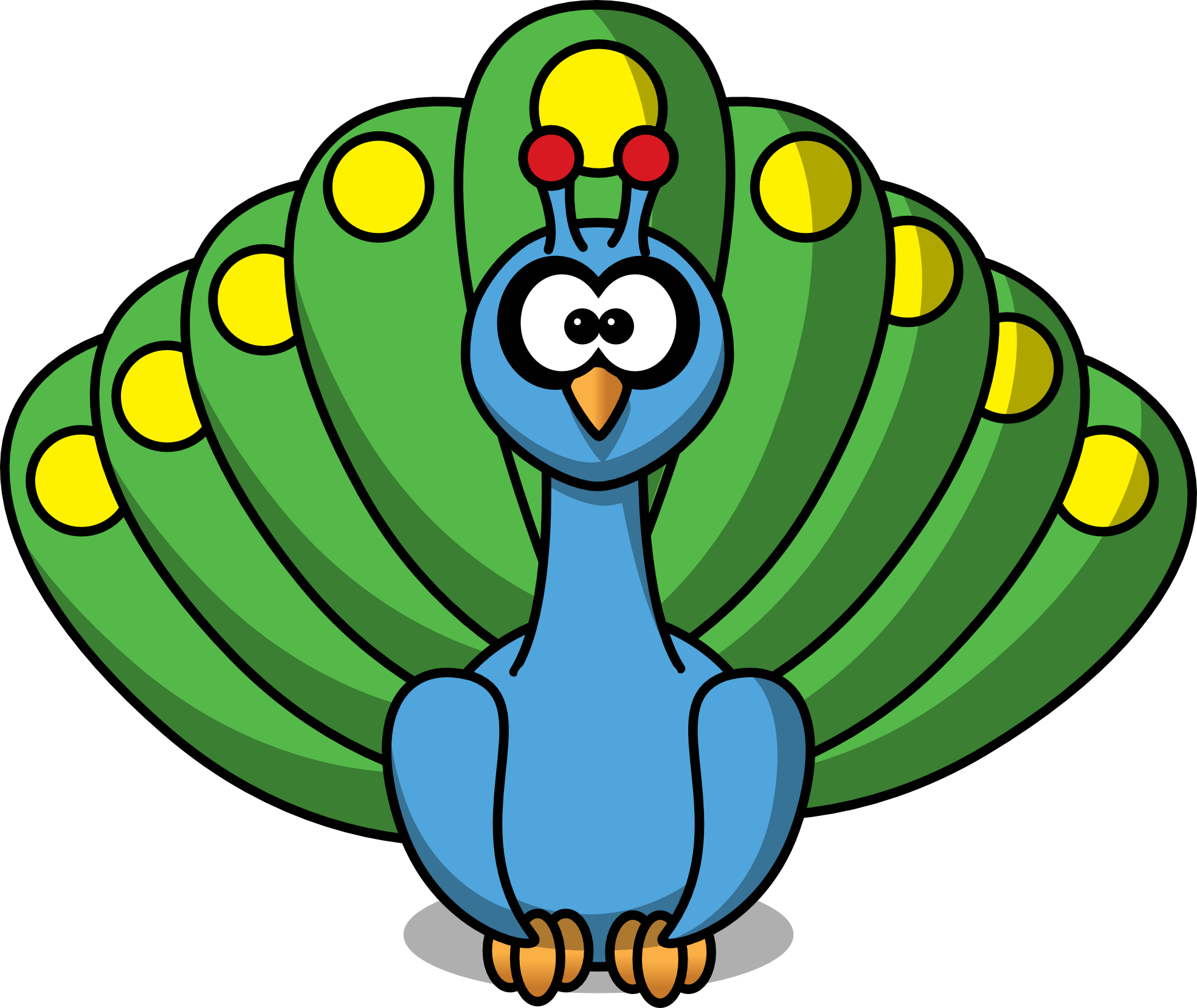 Peacock clipart free images 3