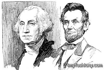Presidents day clipart black and white