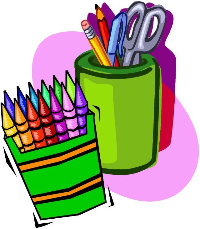 School supplies art clipart wikiclipart
