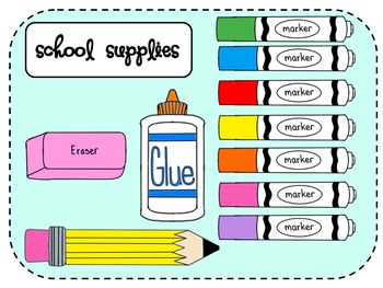 School supplies clipart 0