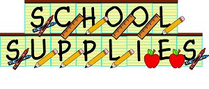 School supplies free school supply clipart clipartfest