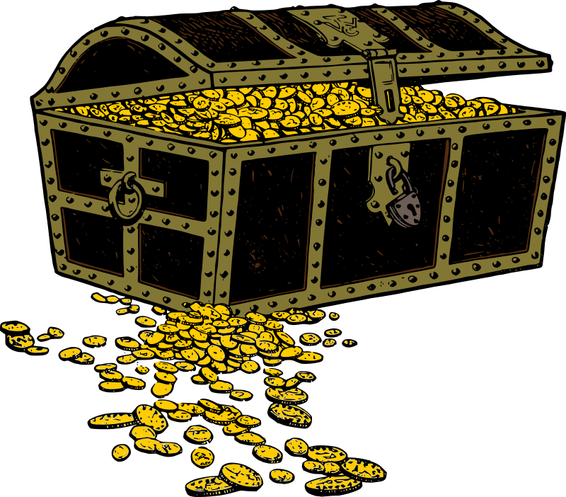 Treasure chest free to use cliparts