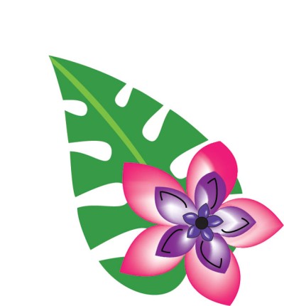 Tropical free hawaiian clip art flower luau