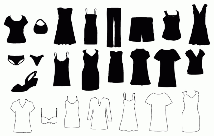 Womens clothes clipart free images inside
