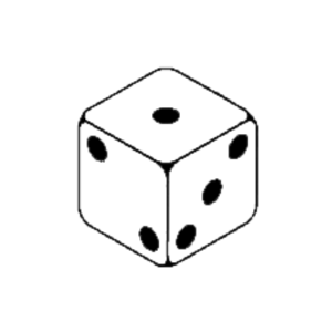 1 dice clipart free images 3