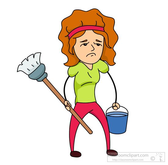 Cleaning woman clipart clipartfest