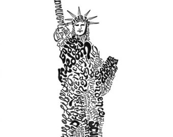 Drawing statue of liberty clipart 2