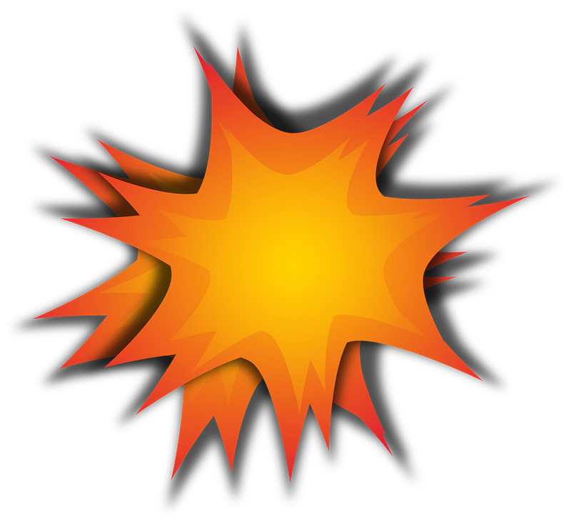 Explosion free to use clipart