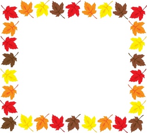 Fall leaves border clipart free images 4